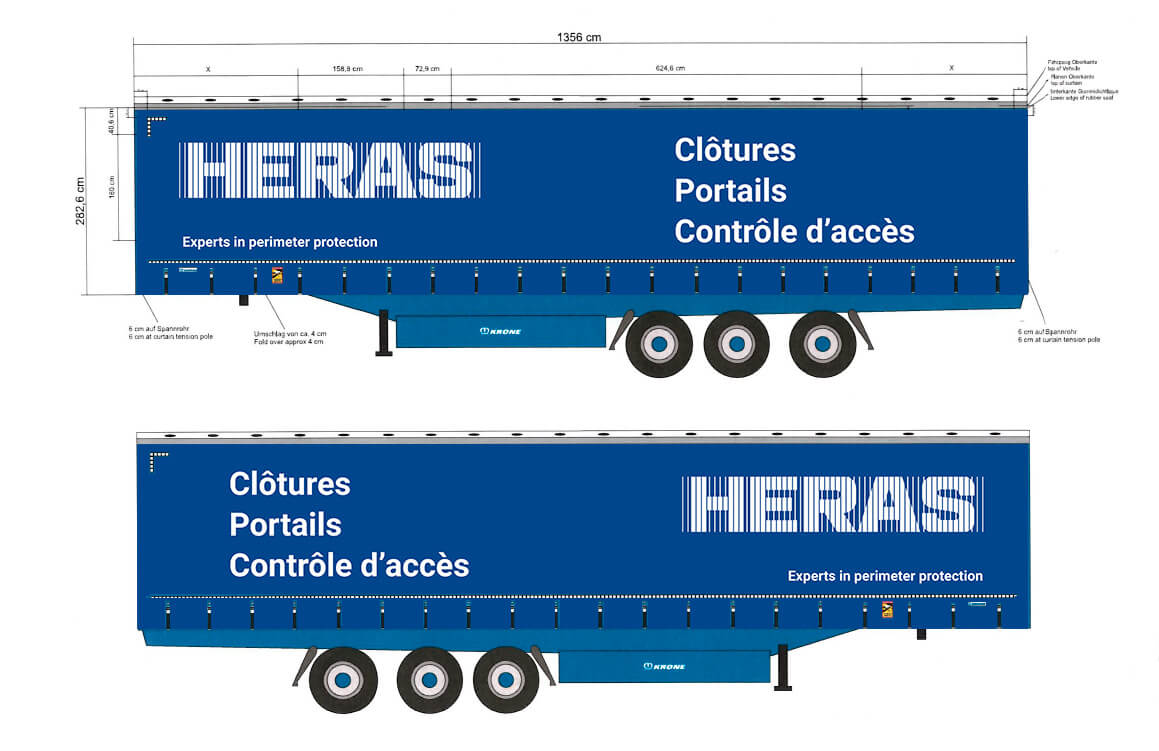 heras belettering oplegger