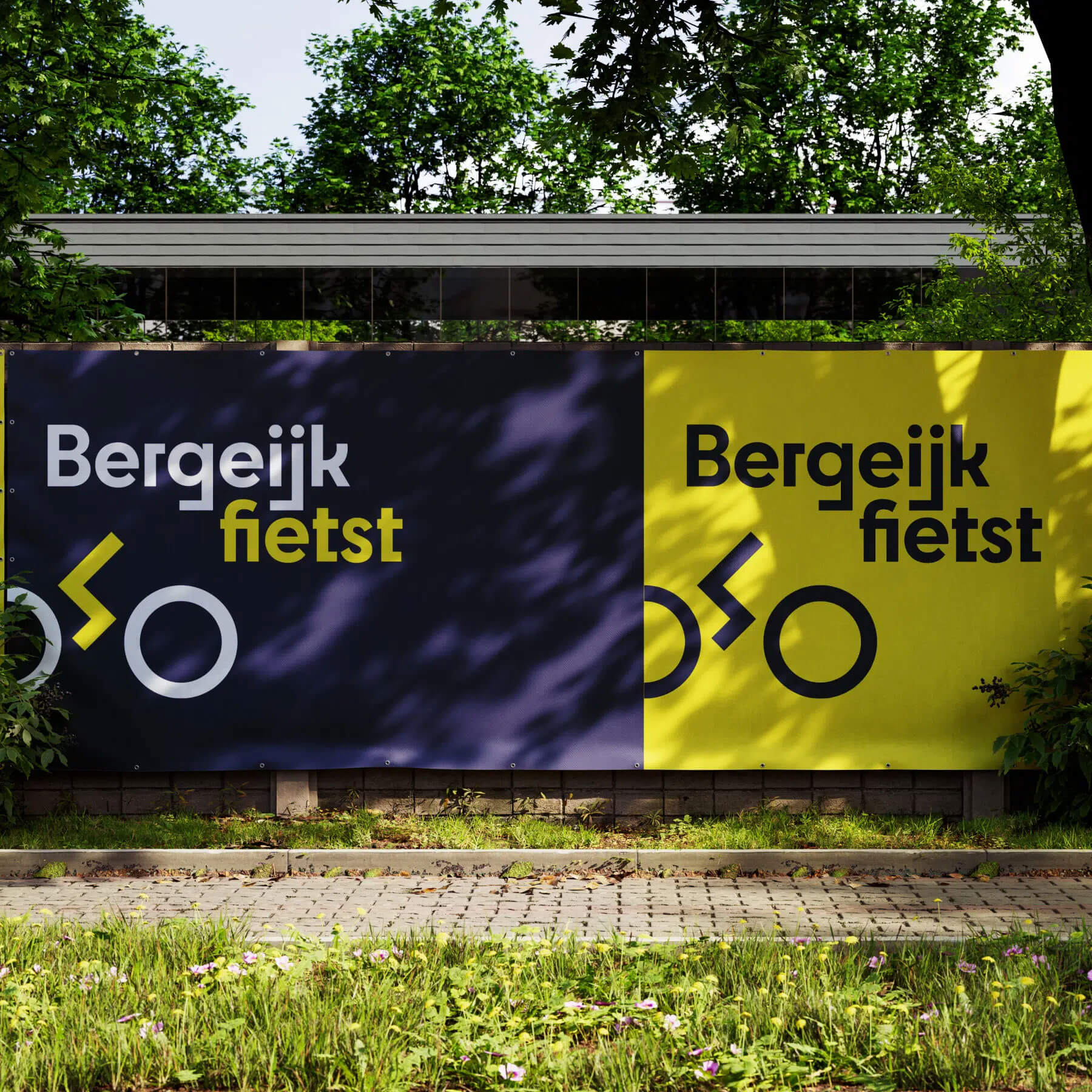 bergeijk fietst muur mockup