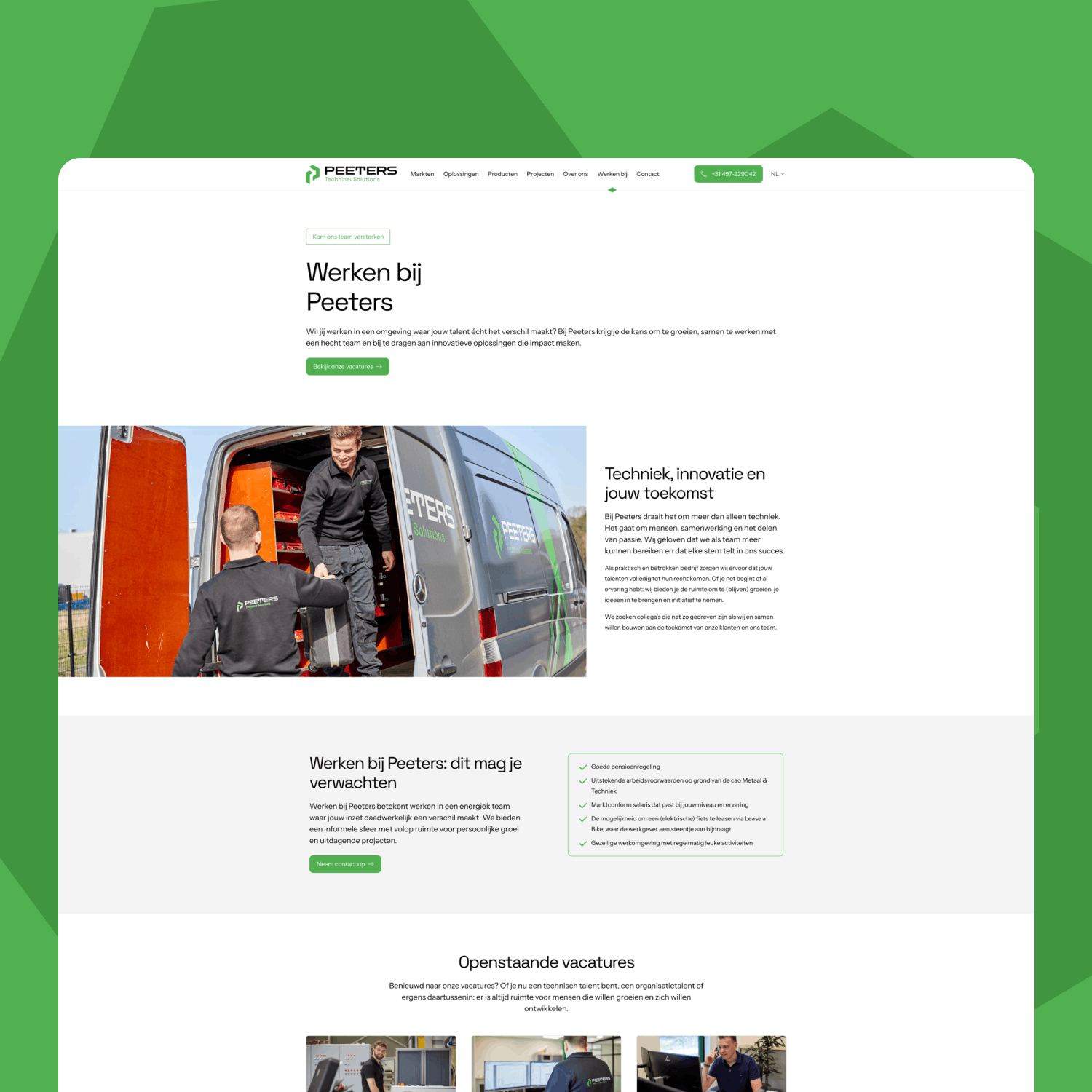 peeters technical solutions website 1